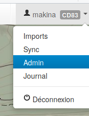 Lien vers le module de configuration